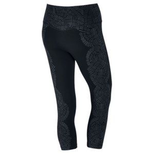 Nike Legendary Crop Legging Tidal Print Black XS